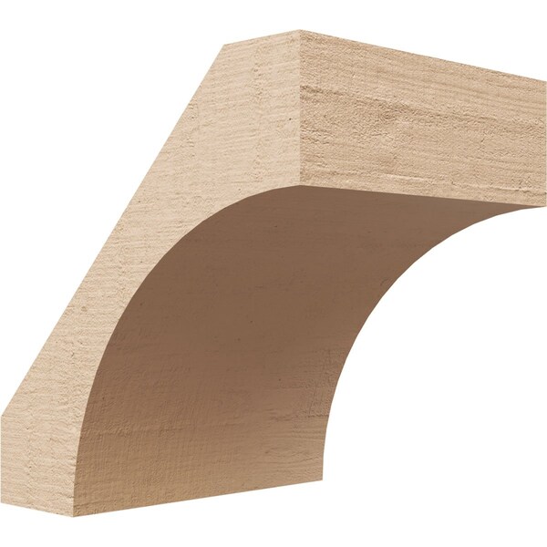 Ekena Millwork 5-inch W x 6-inch D x 6-inch H Westlake Rough Cedar Woodgrain TimberThane Knee Brace, Primed BRCUR05X06X06WTLRCPR - main